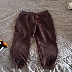 Figs Dark Brown Jogger Pants